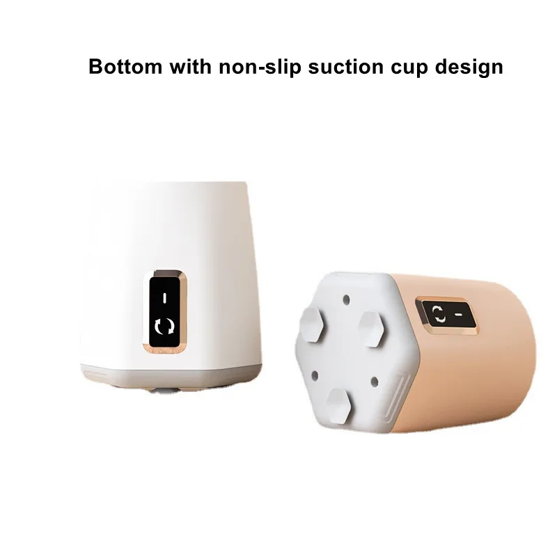 Mélangeur de lait en poudre intelligent rechargeable par USB pour bébé avec veilleuse douce et mélangeur à lait réglable à 3 niveaux pour bébé_voghion.com