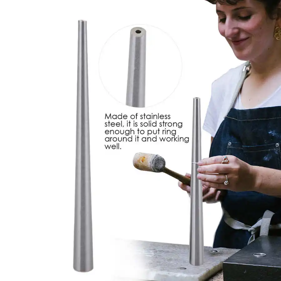 thumbnail image 2 of Ring Enlarging Mandrel, Stainless Steel Stick Mandrel Sizer Tool Ring Forming 27 2 of 10