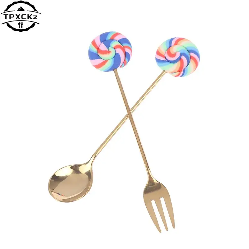 4pcs Stainless Steel Donuts Candy Spoon Forks Kitchen Tableware Milk Coffee Stirring Spoons Dessert Cake Tools Cutlery Spoon Set Stainless Steel Spoon Stainless Steel Fork Spoon Set Stainless Steel Spoon Set