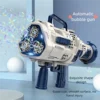 Automatic Large Rocket Bubble Gun Dinosaur 68 Holes Bubbles Machine Gun Launcher Shape Blower Soap Outdoor Toys For Kids Gift 1