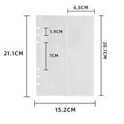 SKYSONIC A5 Binder Ring Collect Book - Photo Organizer & Journal Planner with Bullet Cover Stationery - A5 (2 split 10PCS)