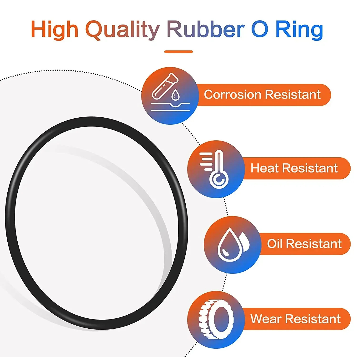 Rubber O Ring Assorted Set nitrile Silicone Rubber Washer Gasket Sealing waterproof O-Ring Ring NBR repair kit 200/1200pcs