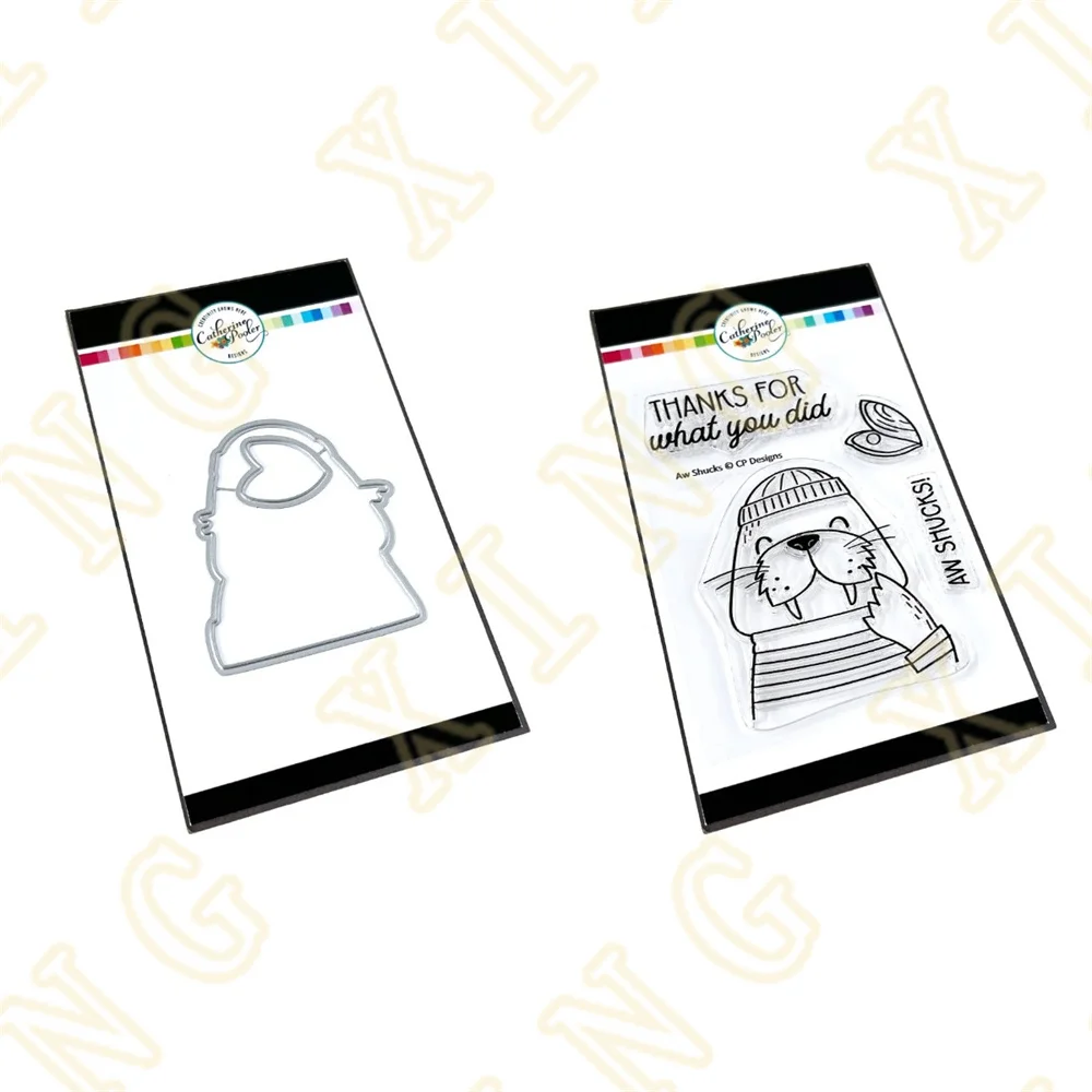 

2023 Aw Shucks Metal Cutting Dies clear Stamps Scrapbook Diary Decoration Embossing Stencil Template Diy Greeting Card Handmade