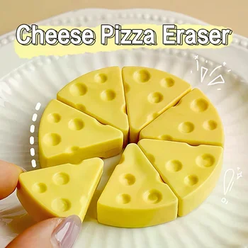 Gomma da cancellare per formaggio di simulazione Materiale scolastico morbido Gomma da cancellare per studenti per ufficio stazionario senza disordine pulito per regalo per bambini