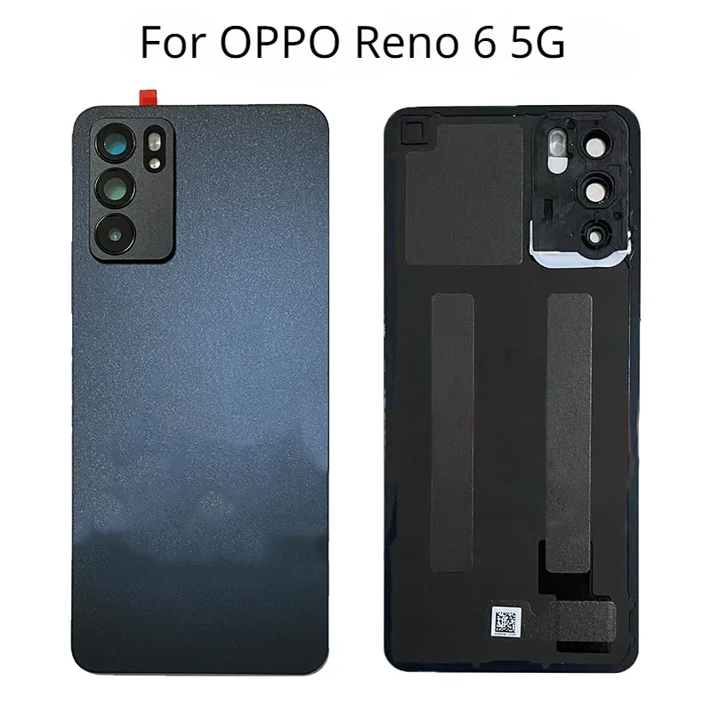 

Back Glass For OPPO Reno 6 5G Back Battery Cover Rear Door Housing Case with Camera lens Replacement Parts