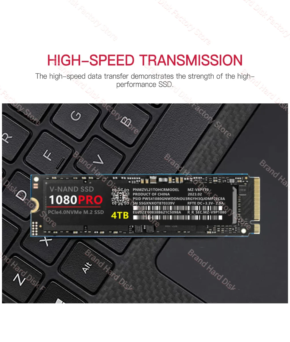 ũž PC PS5  ƮϿ ָ Ʈ ϵ ũ, α 1080PRO 4TB SSD, SSD M2 2280 PCIe 4.0 NVME б 14500 MB/S