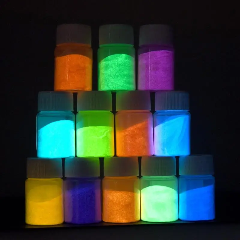 Vibrant 12-Color Pearlescent Powder Set for DIY Resin and Nail Art Creations