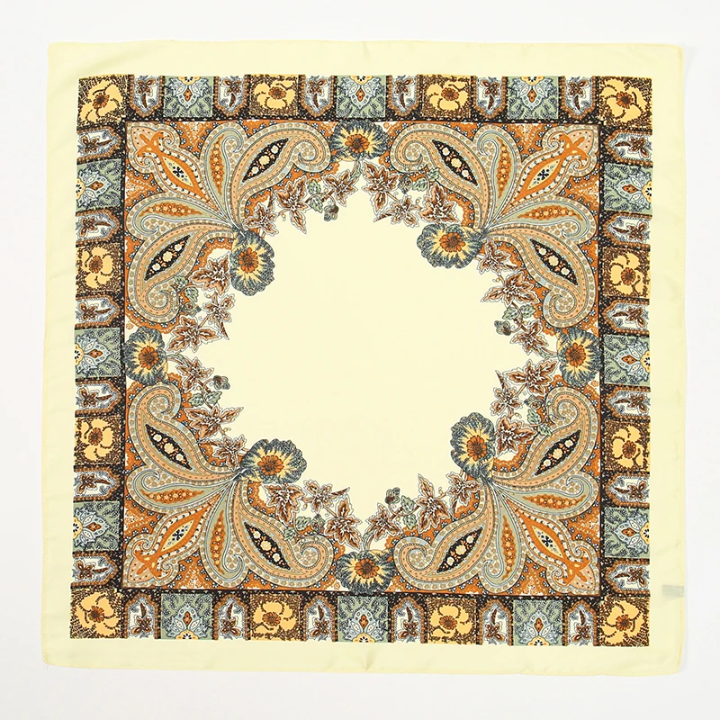 Luxury Silk Head Scarf - Soft Summer Foulard Bandana for Women
