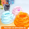 3 Layer Interactive Cat Toy Tower with Colorful Balls Mental Physical Exerciser, Fun Puzzle Game for Active Cats 3