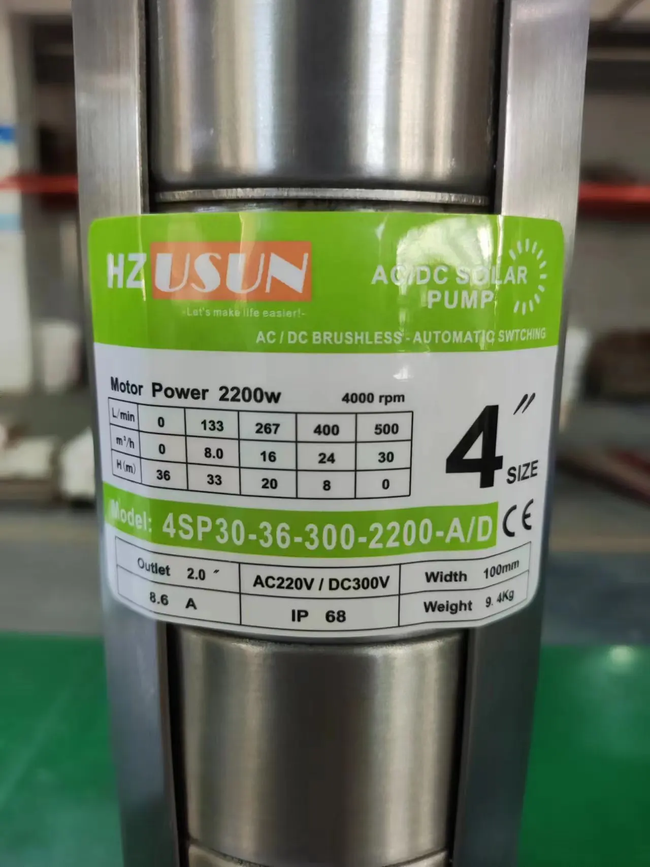 Hybrid Dual Power Solar Motor Agriculture Water Pump Heavy Duty 2 Inch Outlet AC DC Submersible Pump Controller for Irrigation