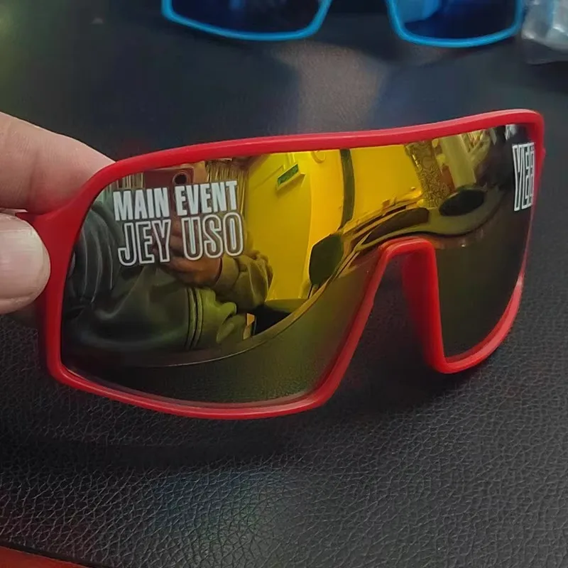 Jey Uso Yeet Sports Shades Glasses Bloodline USOS RARE RED Sunglasses 5