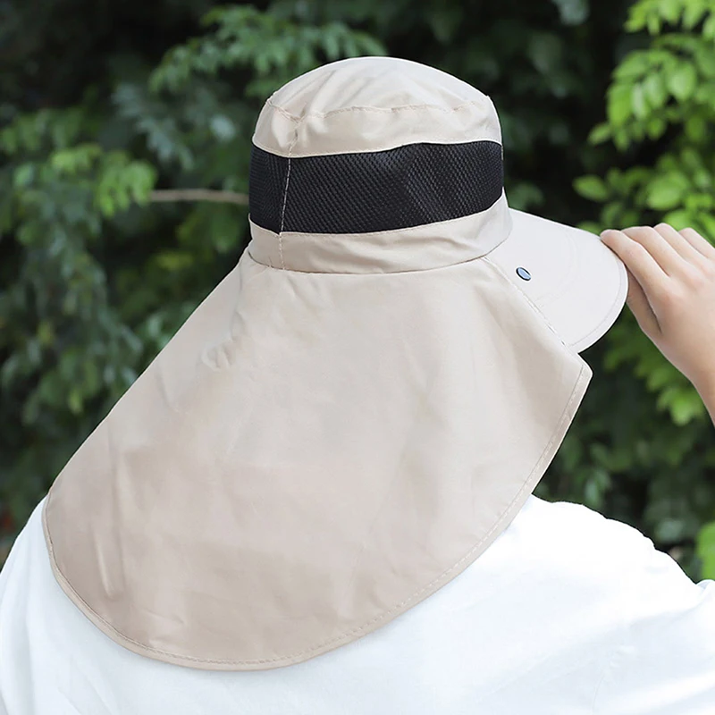 Sun Hats Sun Hat Fisherman Hat Bucket Hats Sunscreen Hats Camping Hats Summer Quick-drying Boonie Men Women Hat Outdoor Face Mask Wide Brim Bucket Hat Sun Protection for Fishing Hunting