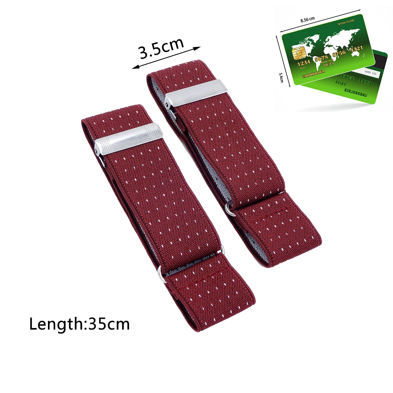 Men Business Elastic Adjustable Shirt Sleeve Cuff Holder Garter Strap Arm Band Sleeve Bracelet Anti-Slip Cuff Holder Armband