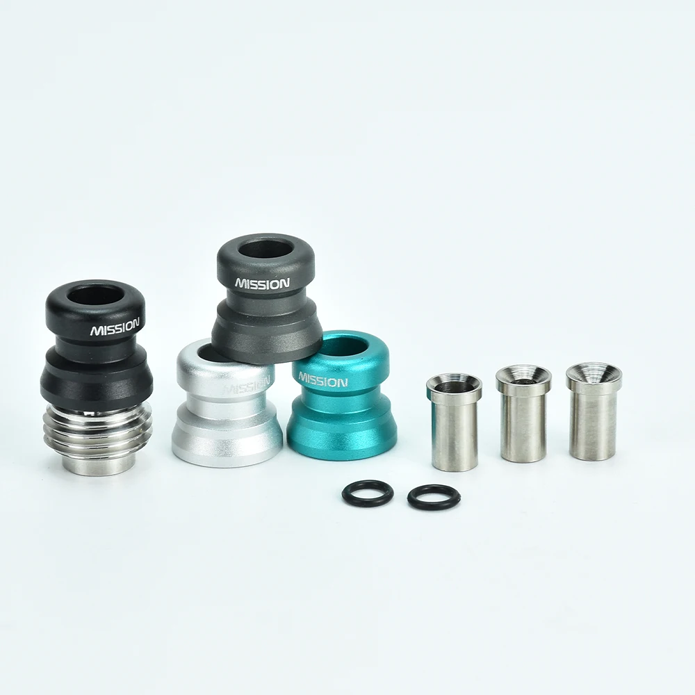 

Mission XV Cosmos Style Drip Tip Set for SXK BB / 60W Billet Box Mod S-ProRo Style Boro Tank