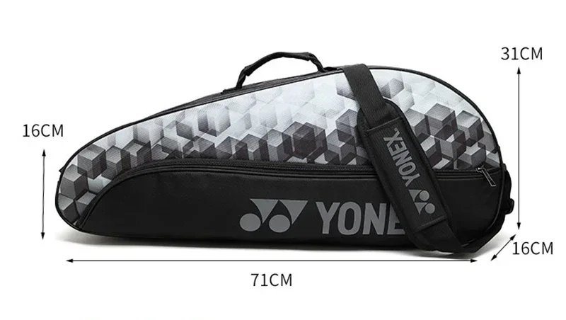 Yonex Genuine Badminton Bag For 3 Rackets Women Men Sports Handbag For Match Training 3