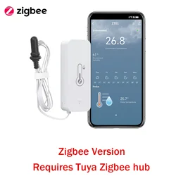 Enhanced Zigbee WiFi Temperature & Humidity Sensor with External Probe (Zigbee Version)