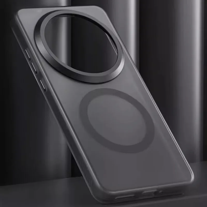 ELVEV Shockproof Matte Translucent Phone Case - Magnetic Hard PC + TPU Cover
