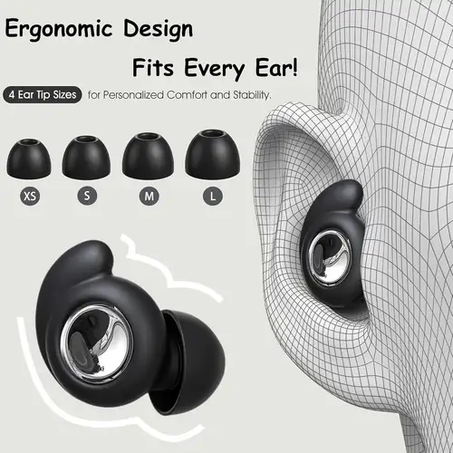 Eayburst Silicone Ear Plugs for Sleeping Ultra Comfortable Reusable Earplugs with Noise Cancelling Hearing Protection Earplug - Image 3