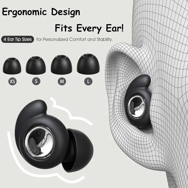 Eayburst Silicone Ear Plugs for Sleeping Ultra Comfortable Reusable Earplugs with Noise Cancelling Hearing Protection Earplug - Image 3