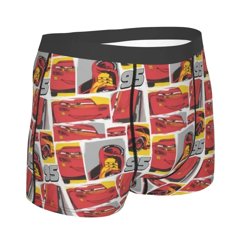 Custom Lightning McQueen Car Collage Boxers Shorts Men's Briefs Underwear Cool Underpants