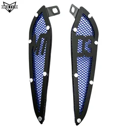 Motorcycle Fuel Tank Air Intake Mesh Inlet Decorative Guard Cover (Blue)