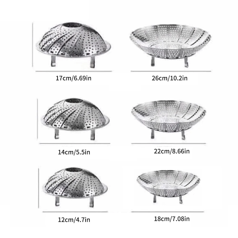 Stainless Steel Folding Steamer Rack Versatile Universal Steamer Tray Household Tray And Rack 1PC steamer rack