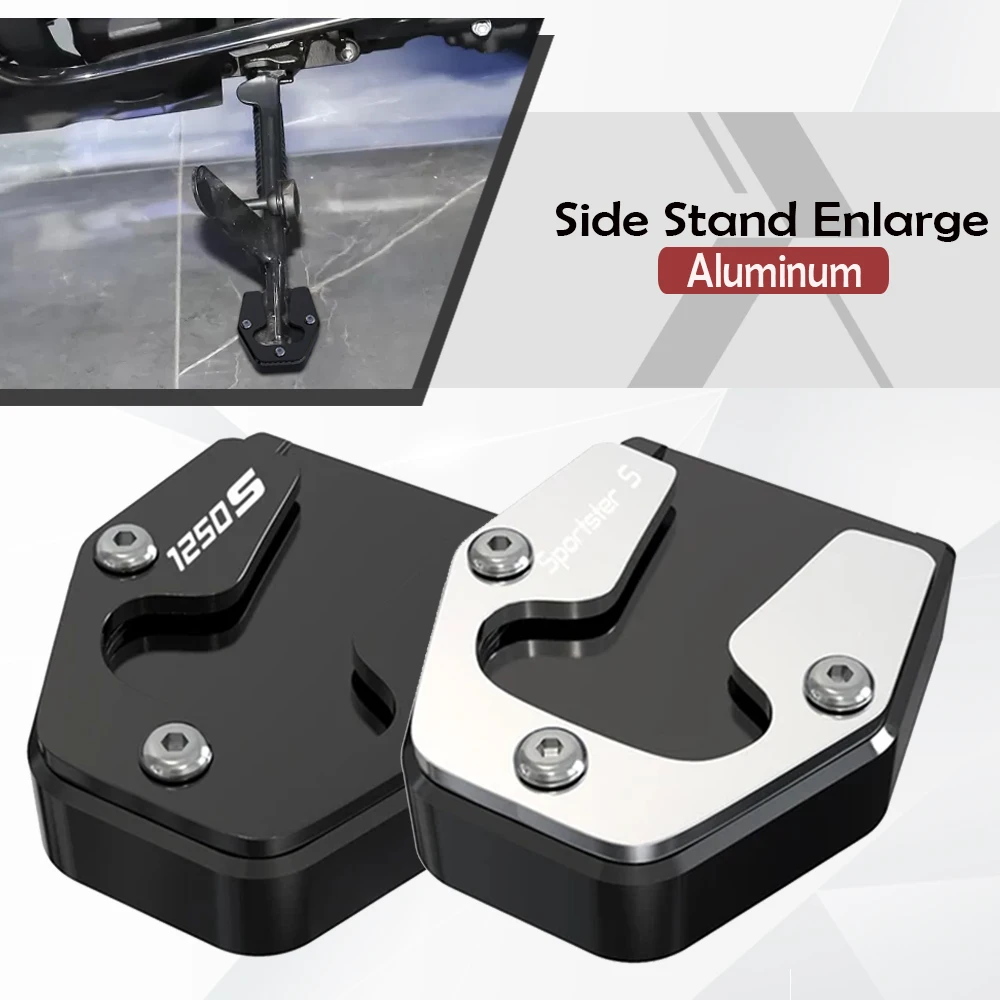 

For Sportster S RH1250 1250S 2021 - 2023 2024 Motorcycle Accessories Foot Side Stand Enlarger Plate Kickstand Enlarge Extension