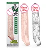 Large Realistic Penis Extender Sleeve Penis Enlargement Reusable Condom Sex Toy for Men Delayed Ejaculation Cock Cover Adult Toy 1