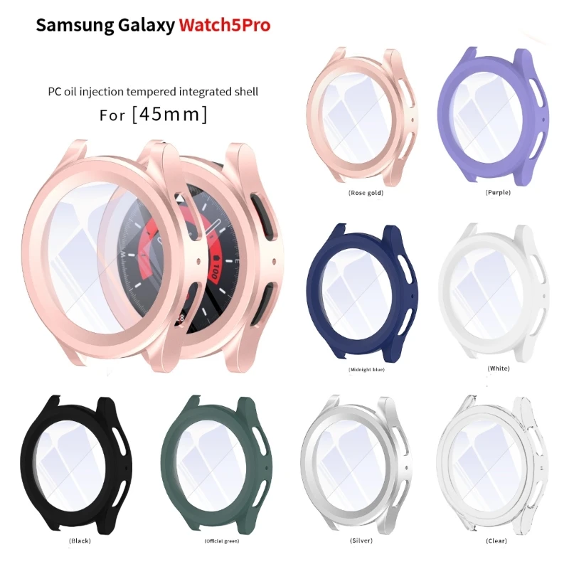 

Watch Bumper Shells Screen Protector Protective Cover Part for Watch 5 Pro 45mm