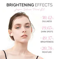 Sakura – ensembles et Kits de soins de la peau, avec nettoyant, sérum, crème pour les yeux, crème essence, produits de beauté pour femmes, coffrets cadeaux, Kit de voyage en Routine 4