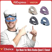 VIKEFON Eye Mask For Meta Oculus Quest 2 Sweat Band VR Glasses Cover Breathable Virtual Reality Headset For Quest 2 Accessories