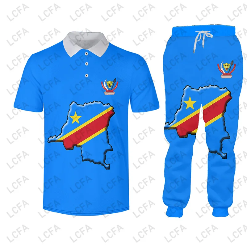 Zaire DR Congo Flag Zip up Hoodies Jacket Pants Tracksuit Men Print Oversize African Pullover Sweatshirt Unisex Clothes Dropship 5