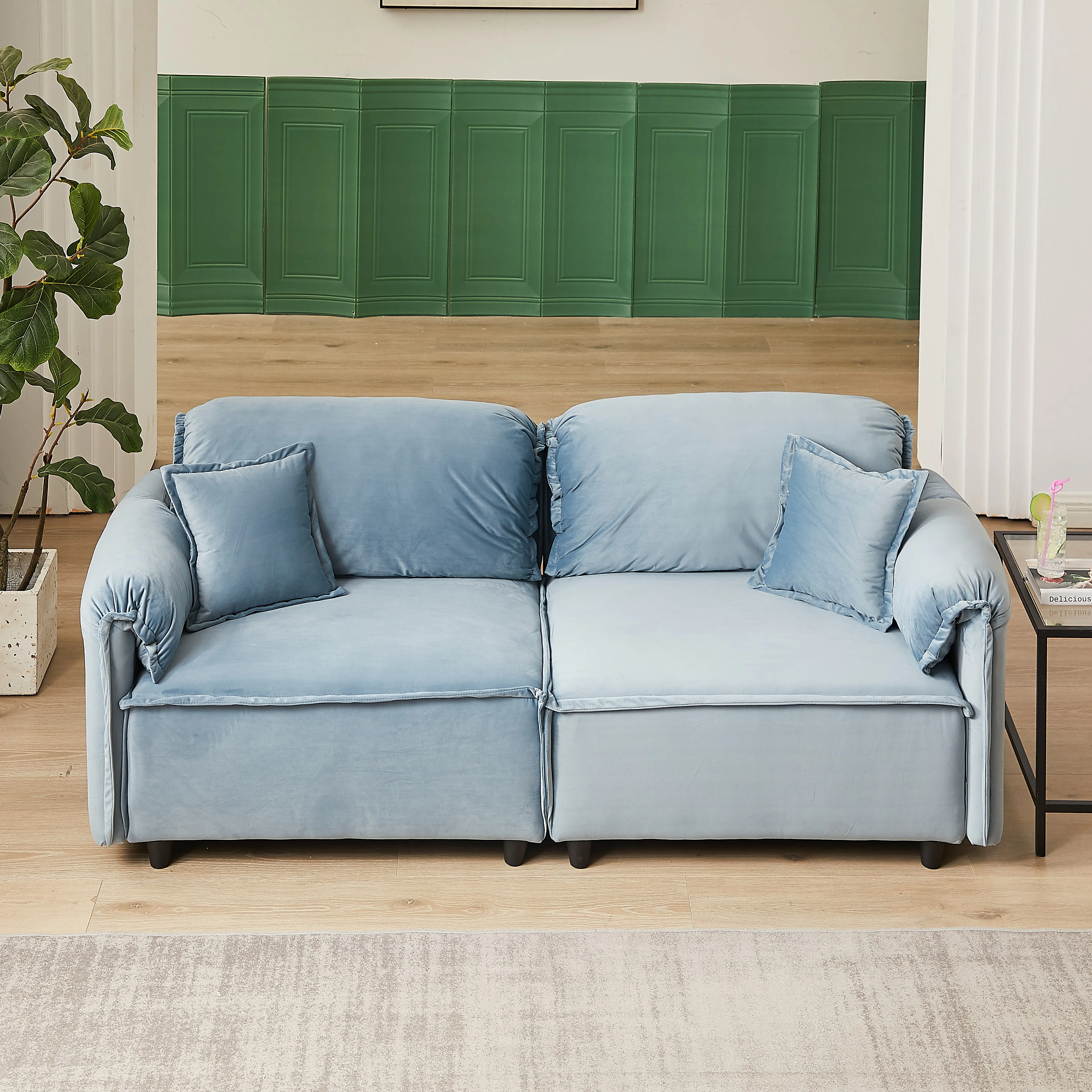 

Роскошный современный бархатный диван с обивкой для гостиной