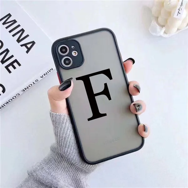 Sleek Black Phone Case with Camera Protection - Matte Hard PC Cover