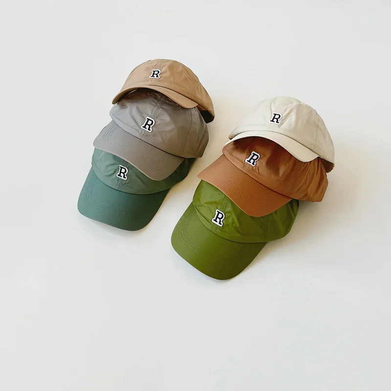 

Children's Hat Spring and Autumn Letter Embroidery Baseball Caps for Kids Boys and Girls Sunshade Duck Adjustable Hat