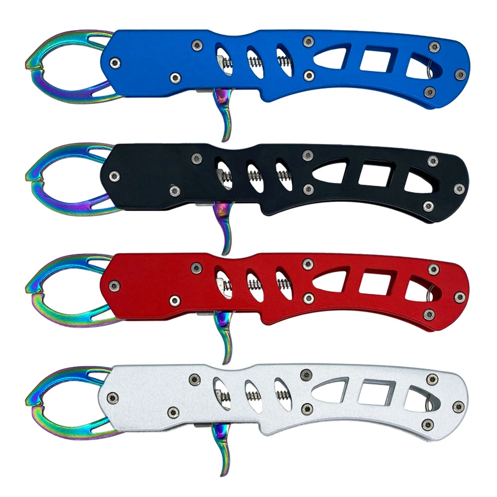 

Gun Handle Fish Control Device Stainless Steel Aluminum Alloy Fish Lip Clip Anti-Rust Lure Grasp Carry Pick Pliers
