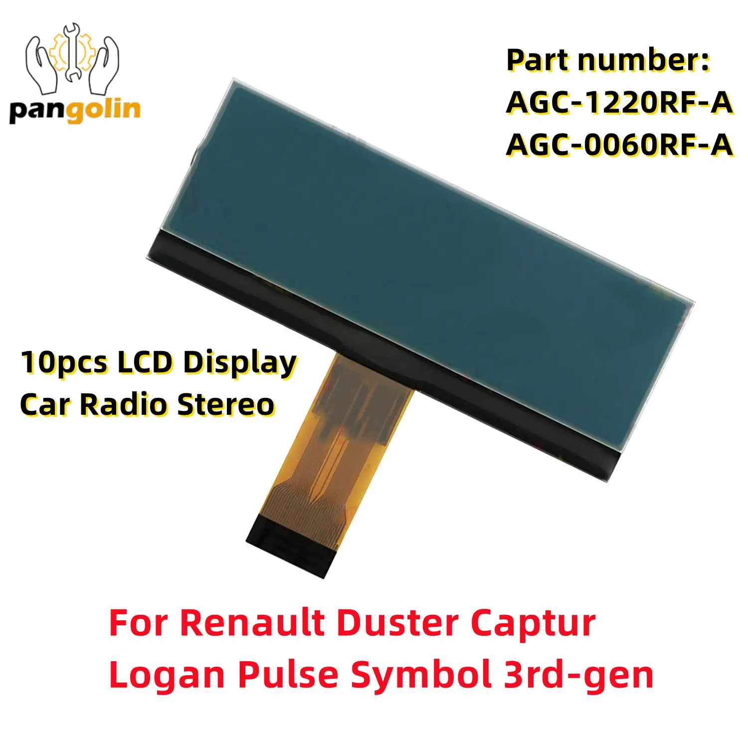 10pcs-LCD-Display-Car-Radio-Stereo-New-AGC-1220RF-A-AGC-0060RF-A-For ...