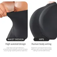 Culotte Rembourrée Fesse Complète pour Femme, Sous-Vêtements, 4 Coussinets Optiques, Couverture Complète, Faux Cul, Sablier, Corps en saillie, Short Sexy 3