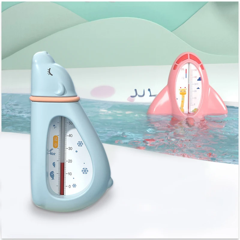 Shower thermometer Aircraft Baby Bath Shower Water Thermometer Safe Temperature Sensor for Babies Floating Waterproof Shower Thermometer