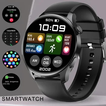 2025 New Outdoor Smartwatch Men Women Sports NFC Bluetooth Call Waterproof Health Heart Rate Weather Music Playback Smartwatch 1