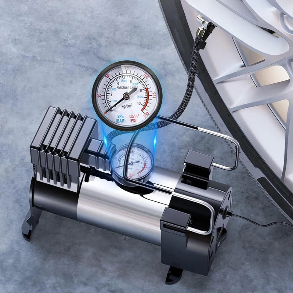 Portable Heavy Duty 12V Car Tire Inflator Pump