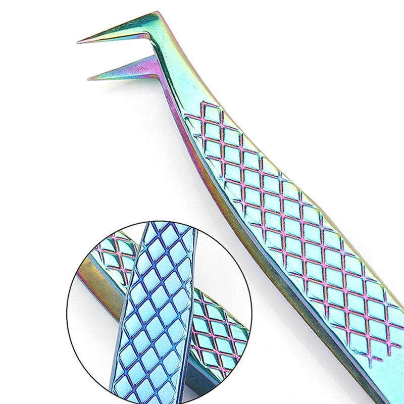6A-SA Eyelash Tweezers Anti-static Stainless Steel Superhard 3D/6D Volume Fan Lash Tweezer Eyelash Extension Supples 4