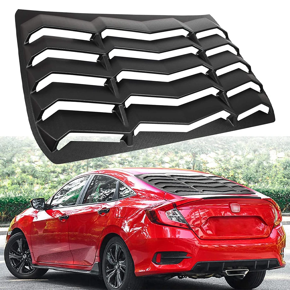 

MX Rear Window Louver Windshield Sun Shade Cover for Honda Civic Sedan 4-Door 2016-2020 in GT Lambo Style