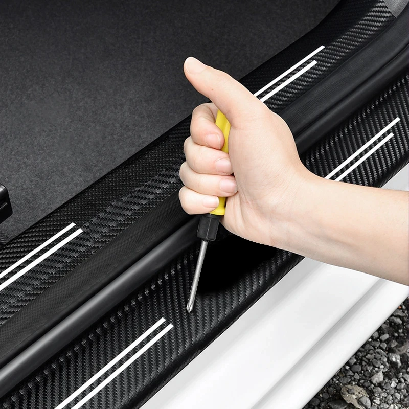 자동차 문짝 씰 보호대 스티커, 탄소 섬유 스크래치 방지 스커프 페달, VW 골프 4 5 6 7 R400 TCR MK2 MK4 MK5 MK6 MK7