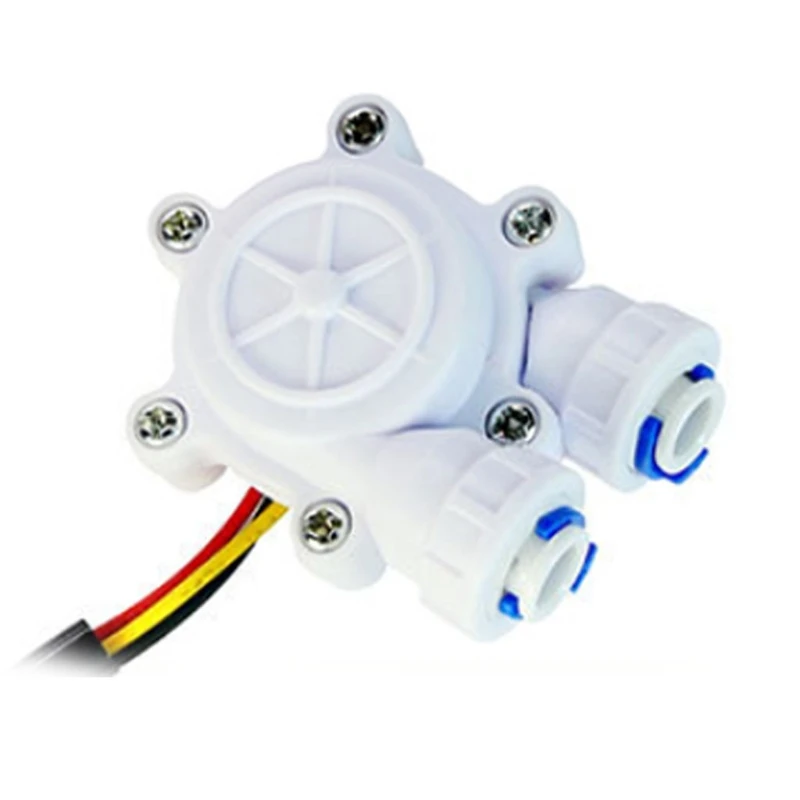 1/4" Quick Connect Water Flow Sensor Food-grade Switch Flowmeter Fluid Meter Counter 0.2-8L/min for Drinking Fountain flow meter water flow meter turbine flow meter digital turbine flow meter