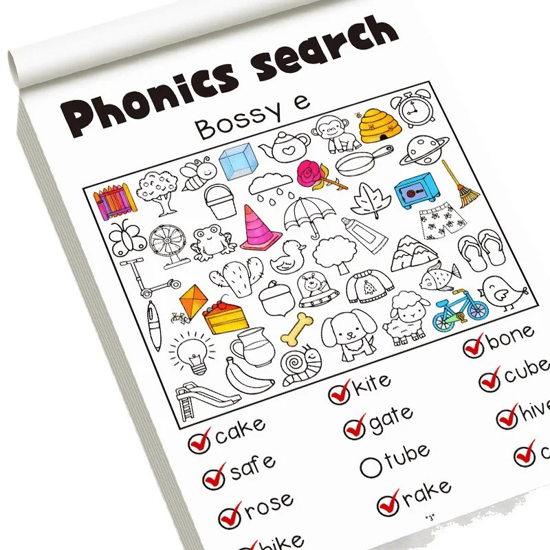 다양한 패턴과 숨겨진 그림 찾기 게임, 집중력 향상 활동이 포함된 어린이 색칠 공부 책은  교육용으로 제작되었으며, 개학 시즌 용품으로도 활용됩니다.