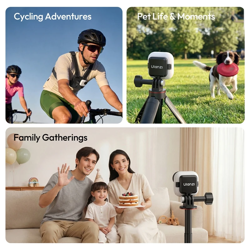 Ulanzi INO8 마그네틱 퀵 릴리스 베이스 어댑터 마운트 미니 휴대용 Insta360 GO 울트라 액세서리 접이식 확장 브래킷