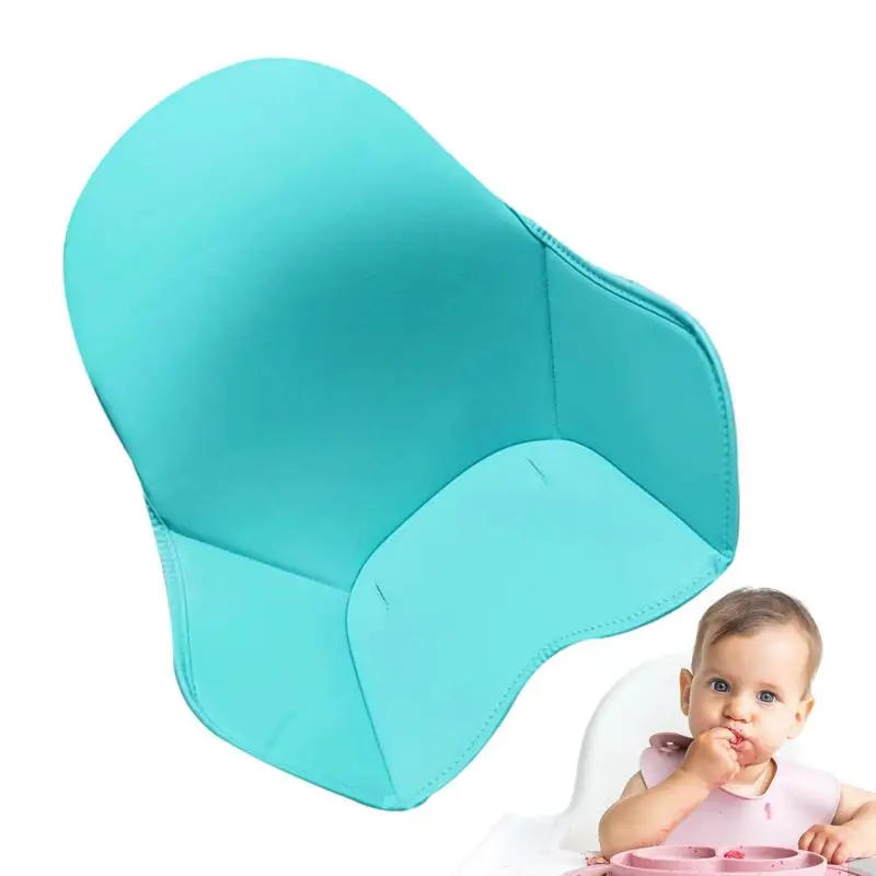 Baby High Chair Cushion Pad PU Leather High Chair Covers For Dining Chairs Kitchen Chair High Chair Accessories nordic chair dining room high chair bar office kitchen dining chairs leisure home furniture tabouret de bar dining room chairs