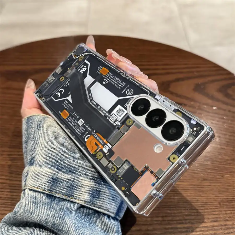 Transparent Soft Phone Cover with Camera Protection & Battery Access