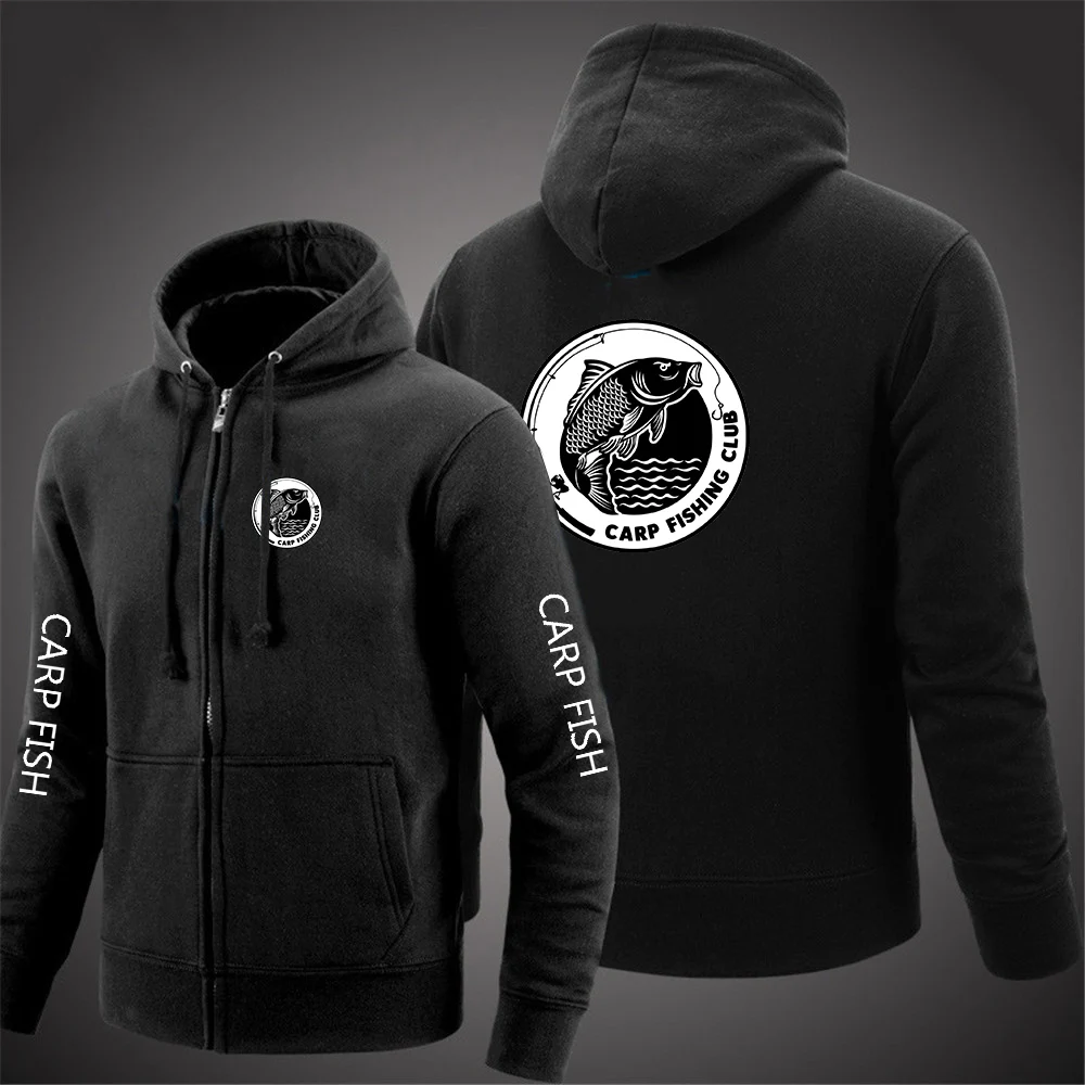 Men Solid Color Zipper Hooded Long Sleeve Jacket Casual Sweatshirt